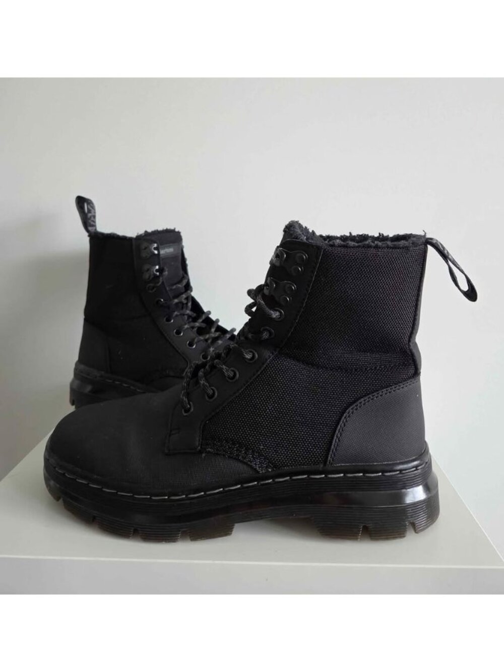 Dr. Martens Combs II FL Fleece-Lined Utility Boots Men’s US 8 Women’s US 9 Black